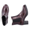 Rieker Ladies Wine Ankle Boots