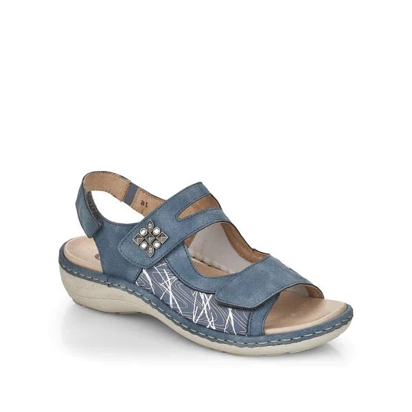 Remonte Light Blue Ladies Sandals kearneysclick