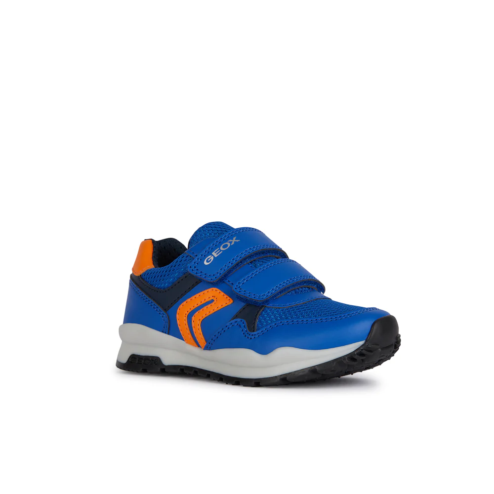 Geox Royal Blue and Orange J Pavel Trainers kearneysclick