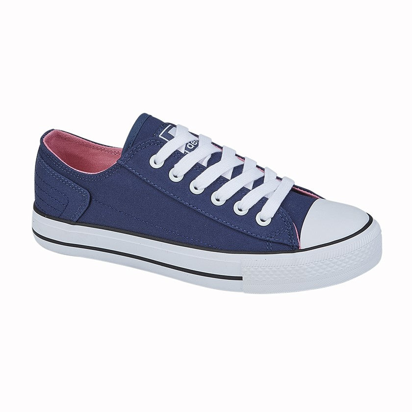 Navy Blue Canvas Shoes - Main Image