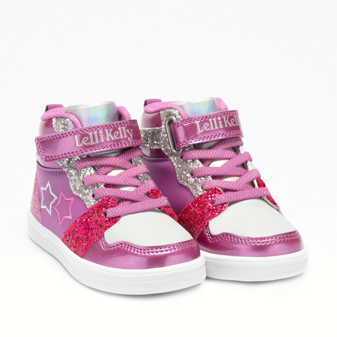 Lelli Kelly Star Children's Hi-Top Sparkly Sneakers