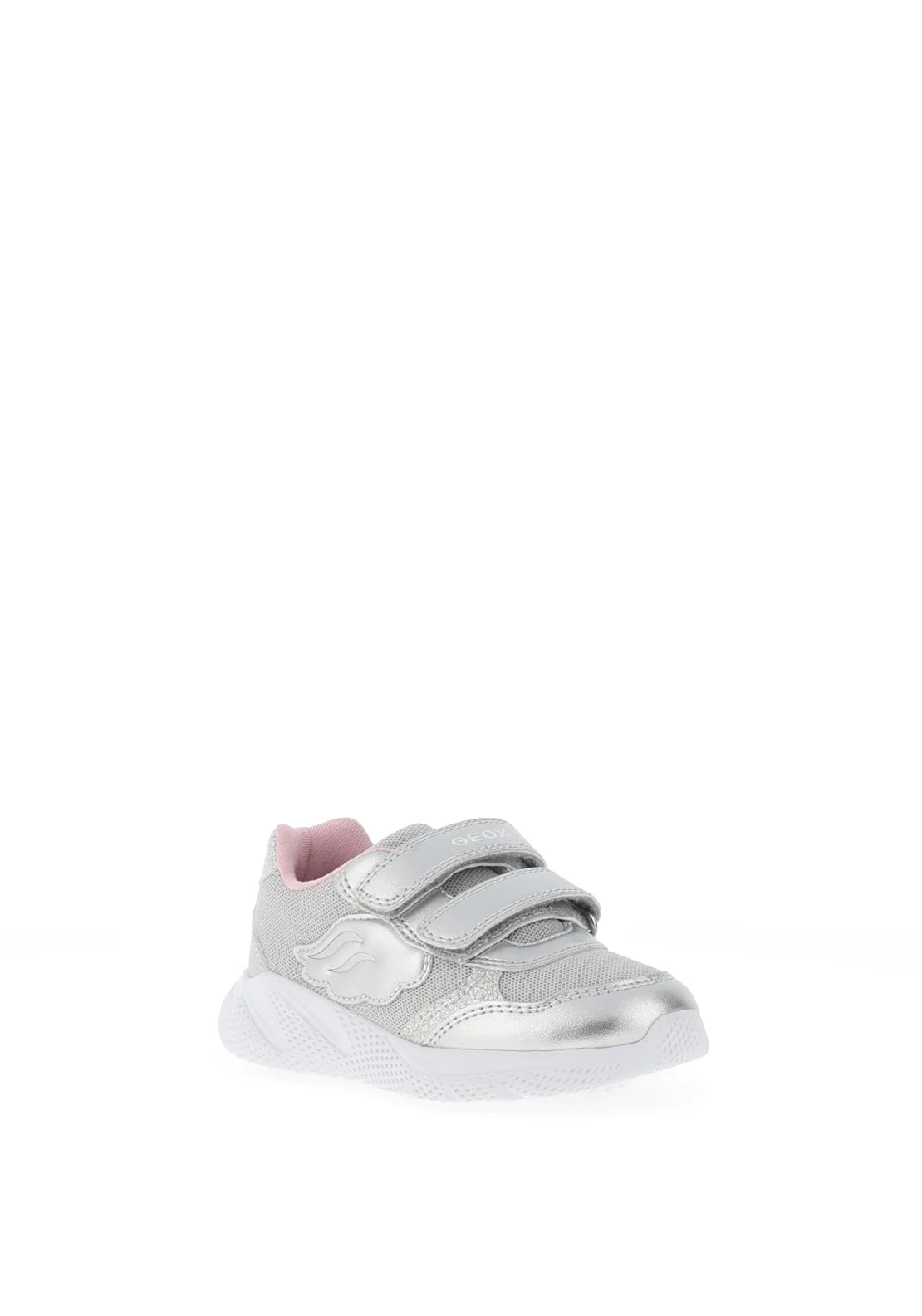 Geox Children s Sparkly Silver Trainers kearneysclick