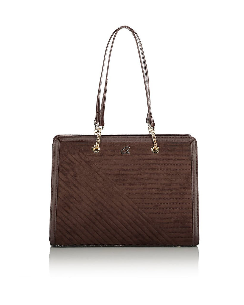 Axel Brown Quilted Handbag