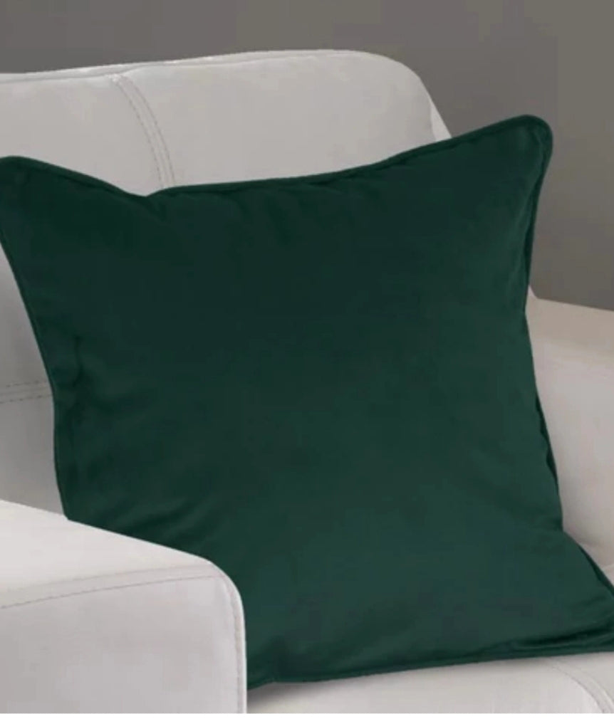 Green Velour Thermal Cushion Cover