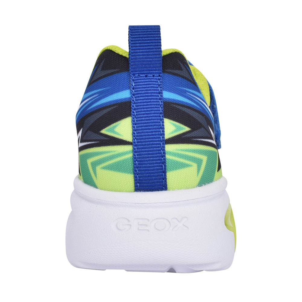 Geox Royal Blue and Lime Light Up Trainers