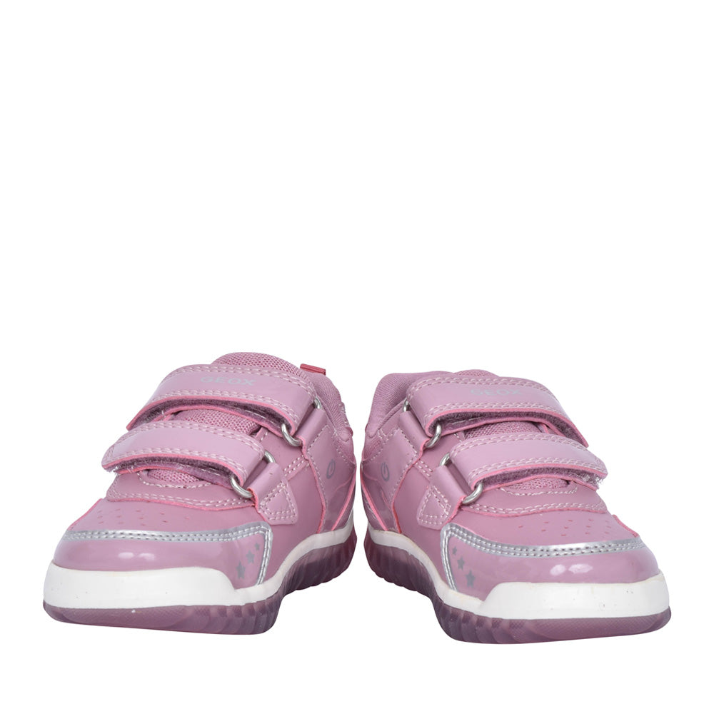 Geox Girls Lightyloo Rose and Fuchsia Sneakers