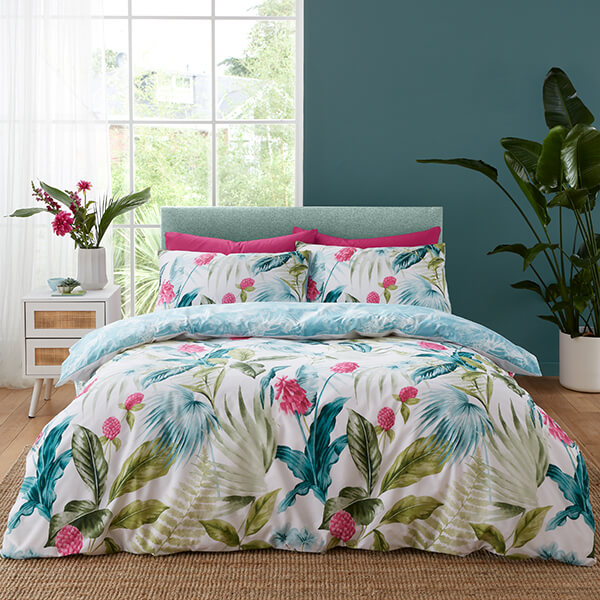 Catherine Lansfield Aruba Tropical Floral Duvet Set