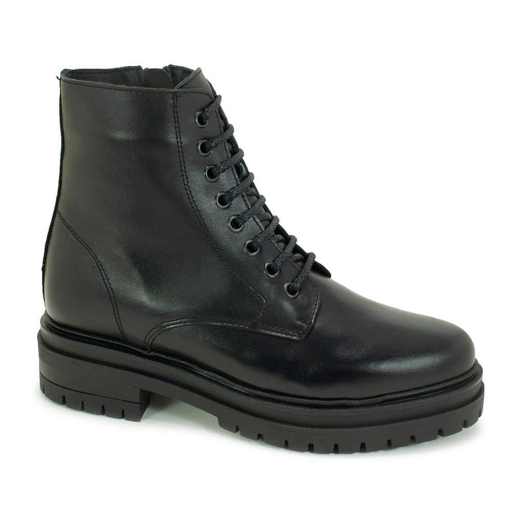 Ladies Black Leather Comfort Boots
