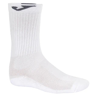White long ankle sock with black j logo