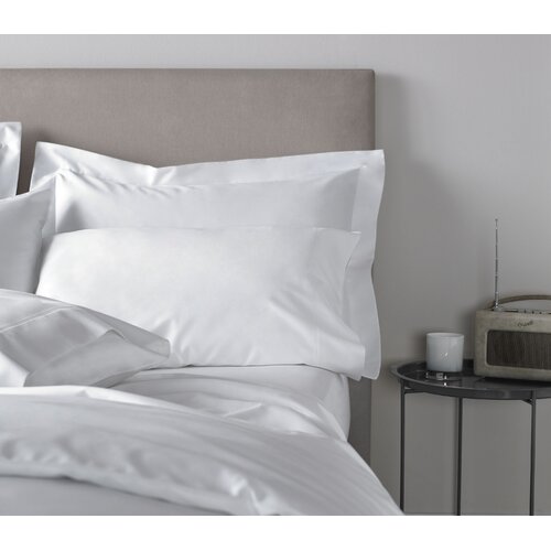 400 Thread Count White Cotton Sateen Bianca Sheets and Pillowcases
