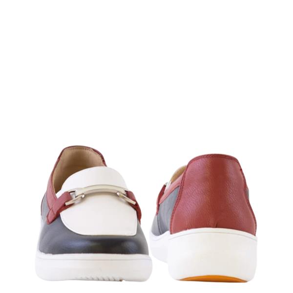 Red and Navy G-Comfort Ocean Ladies Slip-on Shoes