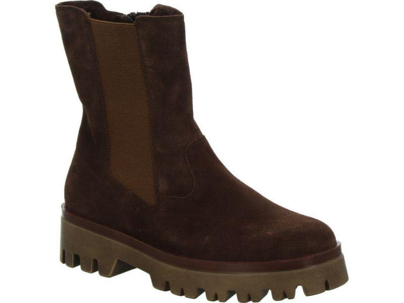 Waldlaufer Ladies Chocolate Brown Leather Suede Boots