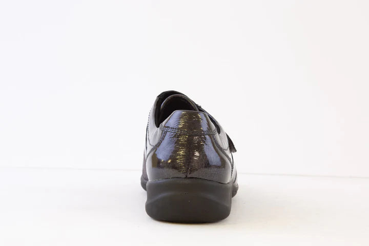 Waldlaufer Millu Grey Leather Stretch Shoes