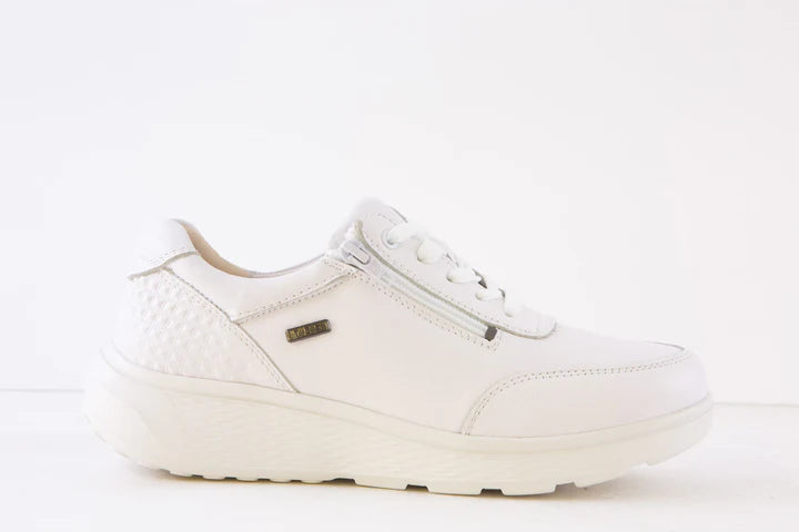White Leather Waterproof G-Comfort Shoes