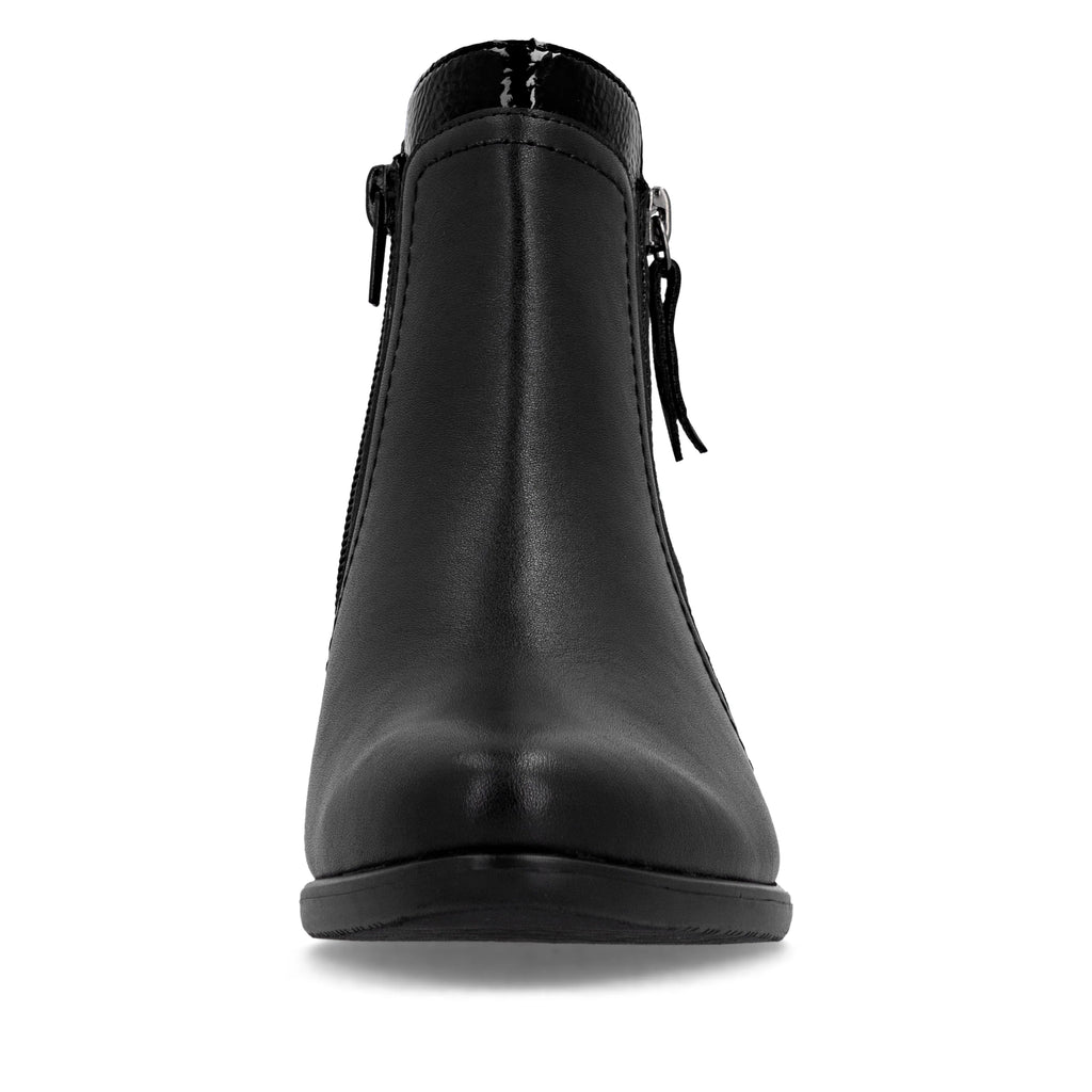 Remonte Ladies Black Leather Ankle Boots