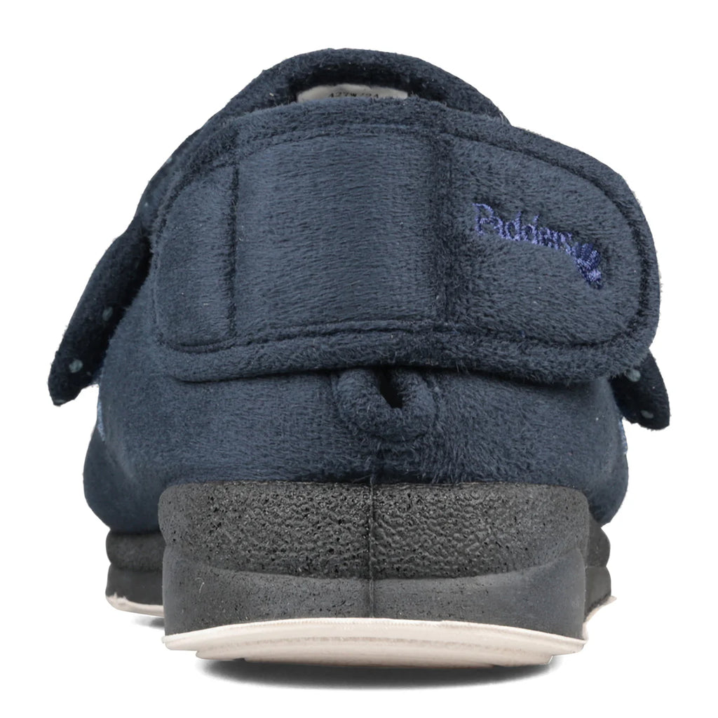 Padders Enfold Ladies Navy Slippers
