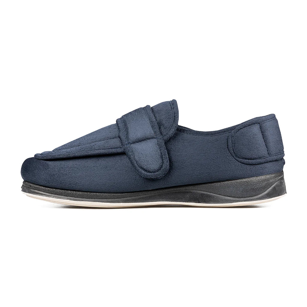 Padders Enfold Ladies Navy Slippers