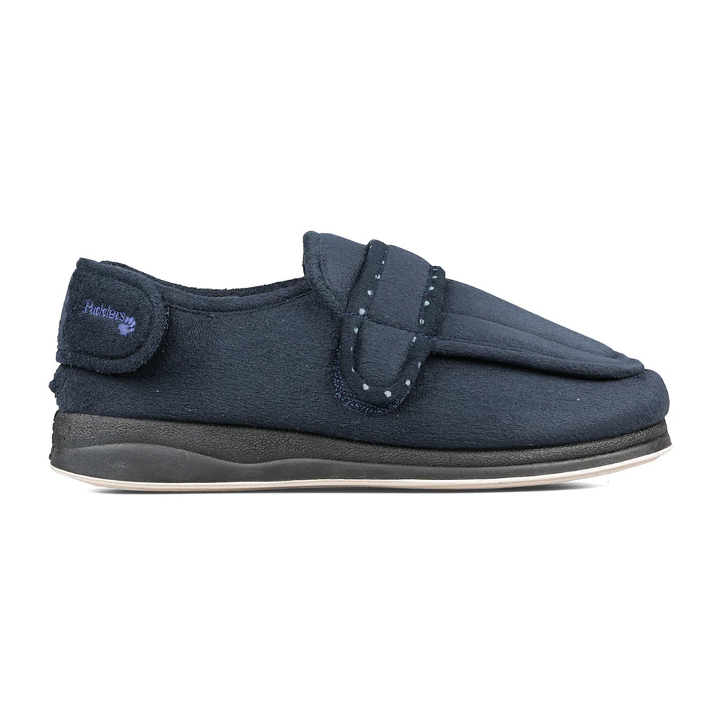 Padders Enfold Ladies Navy Slippers