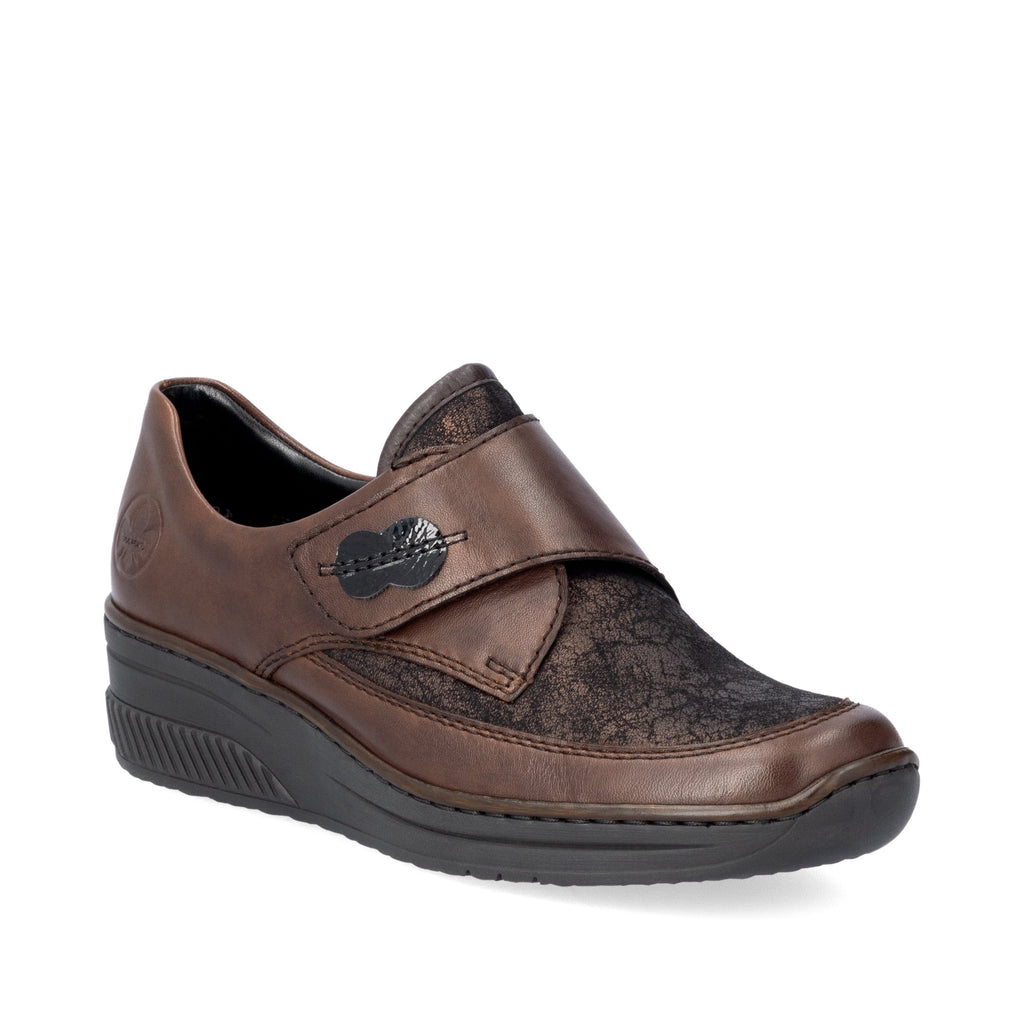 Rieker Ladies Brown Leather Shoes