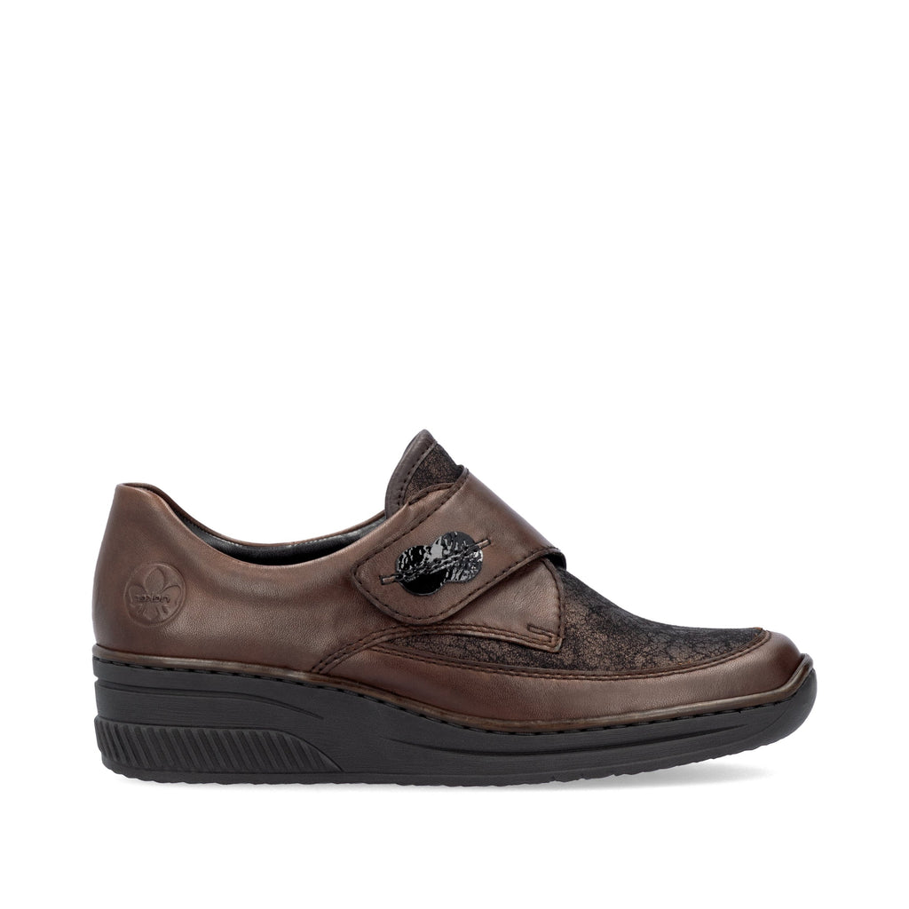 Rieker Ladies Brown Leather Shoes