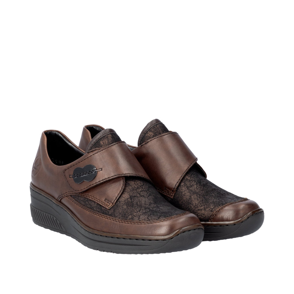 Rieker Ladies Brown Leather Shoes