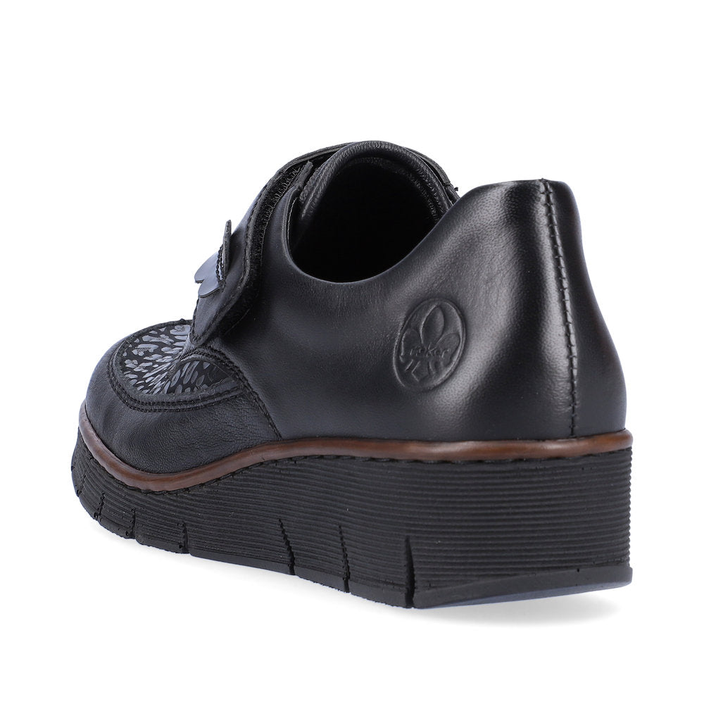 Rieker Black Shoe with Velcro