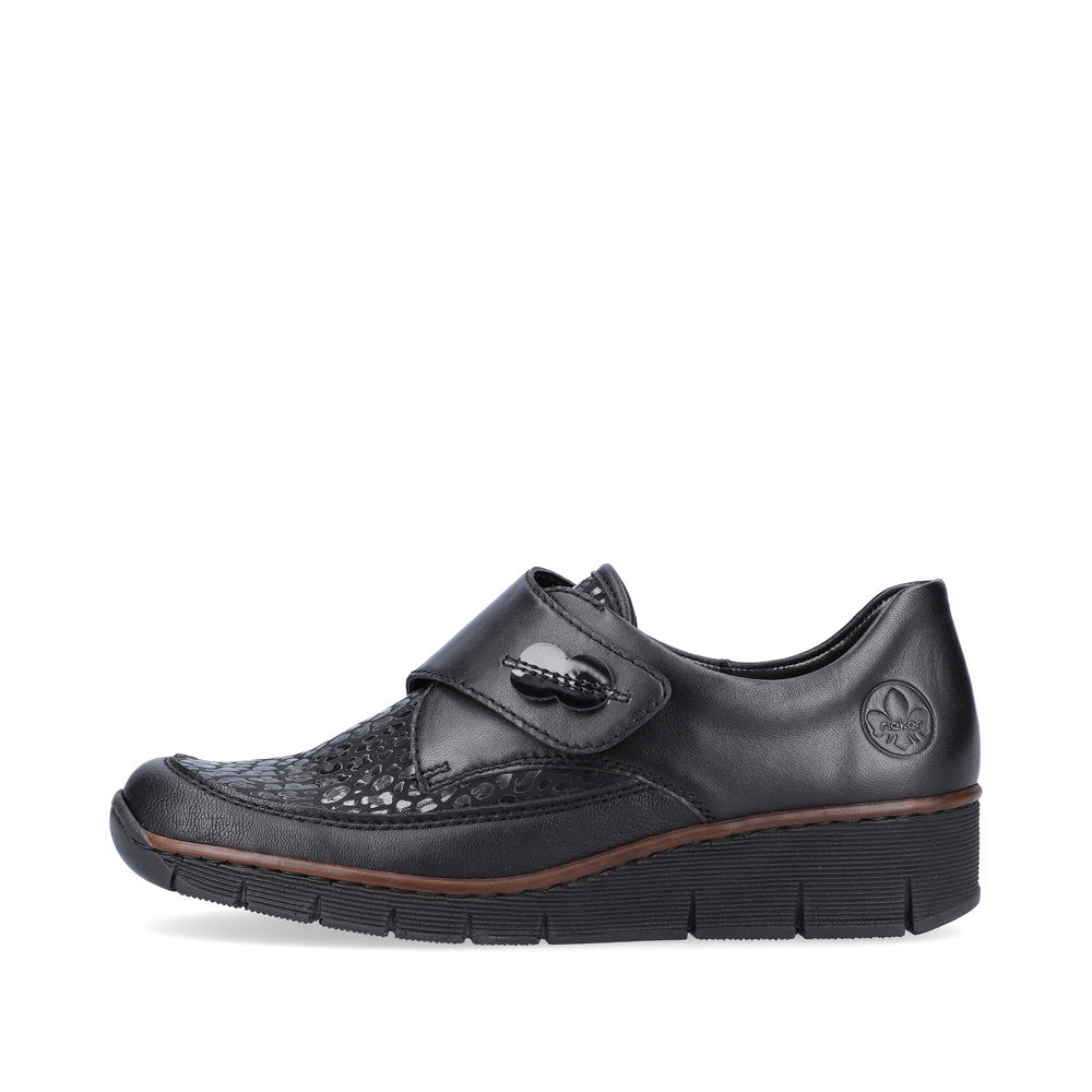 Rieker Black Shoe with Velcro