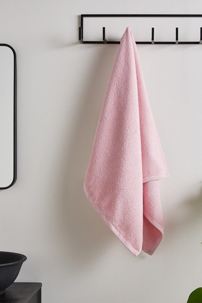 Pink 100% Cotton Quick Dry Towel by Catherine Lansfield