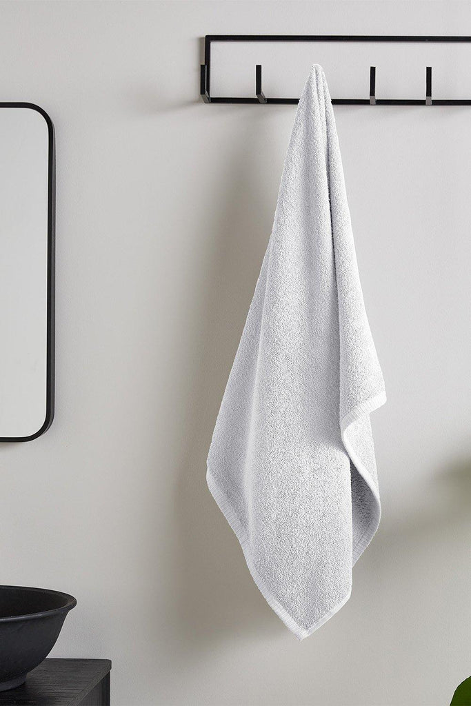 White 100% Cotton Quick Dry Towel by Catherine Lansfield