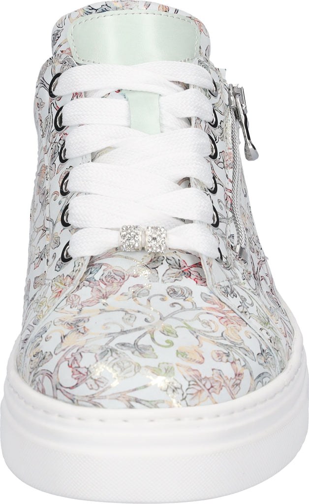 Waldlaufer Ladies Floral Leather Sneakers
