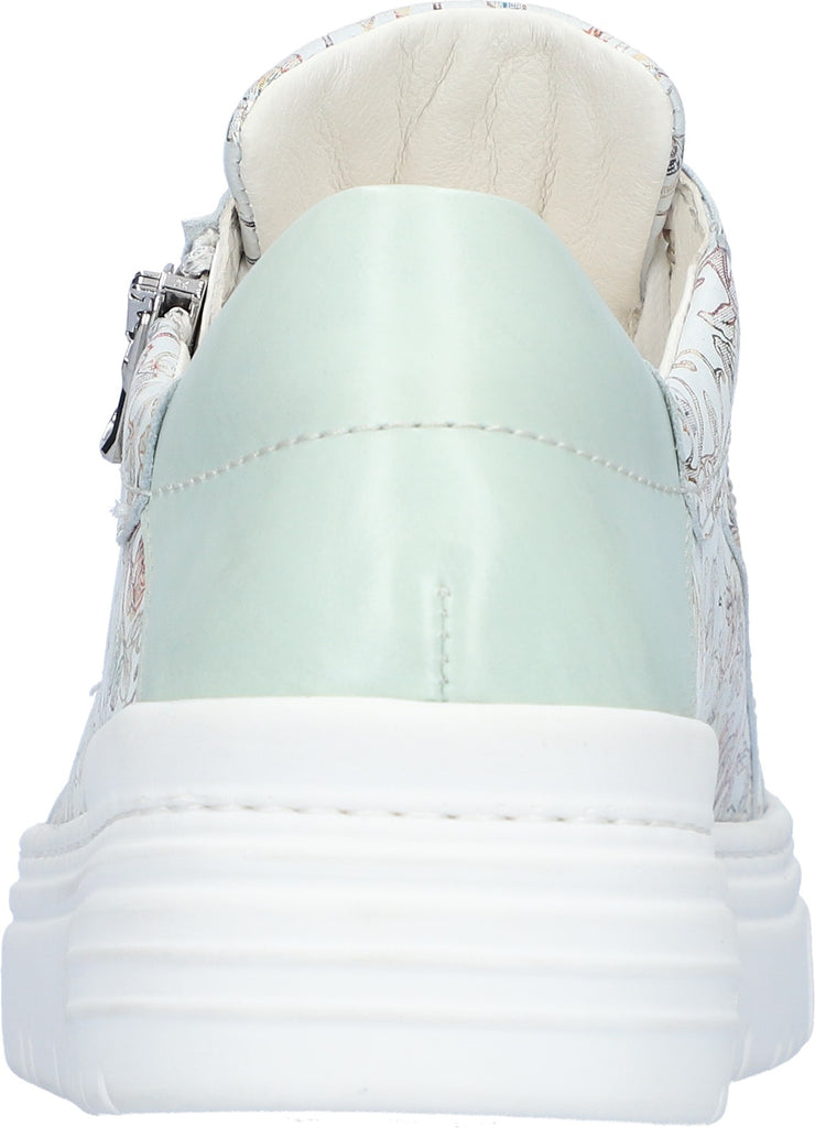 Waldlaufer Ladies Floral Leather Sneakers