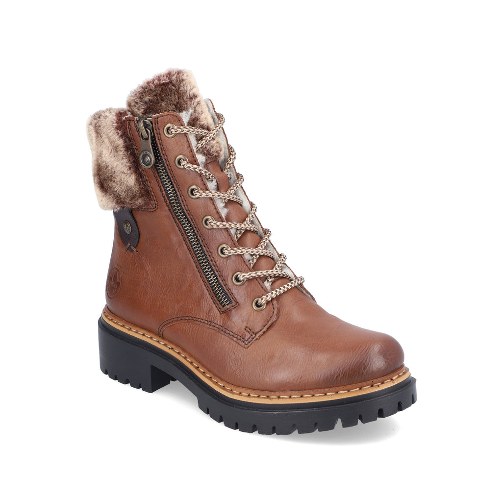 Rieker Brown Fleece Lined Boots