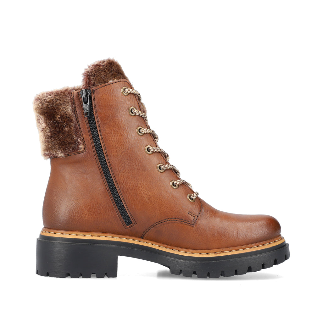 Rieker Brown Fleece Lined Boots