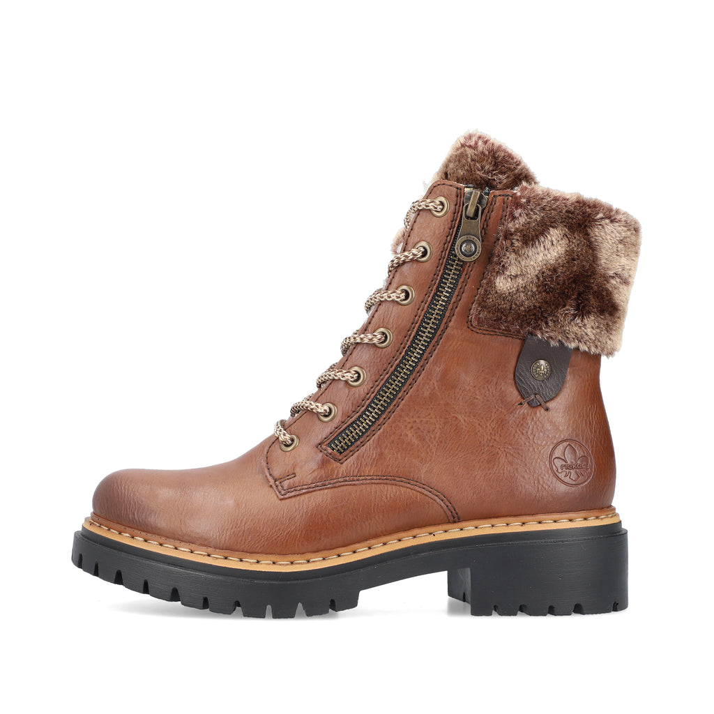 Rieker Brown Fleece Lined Boots