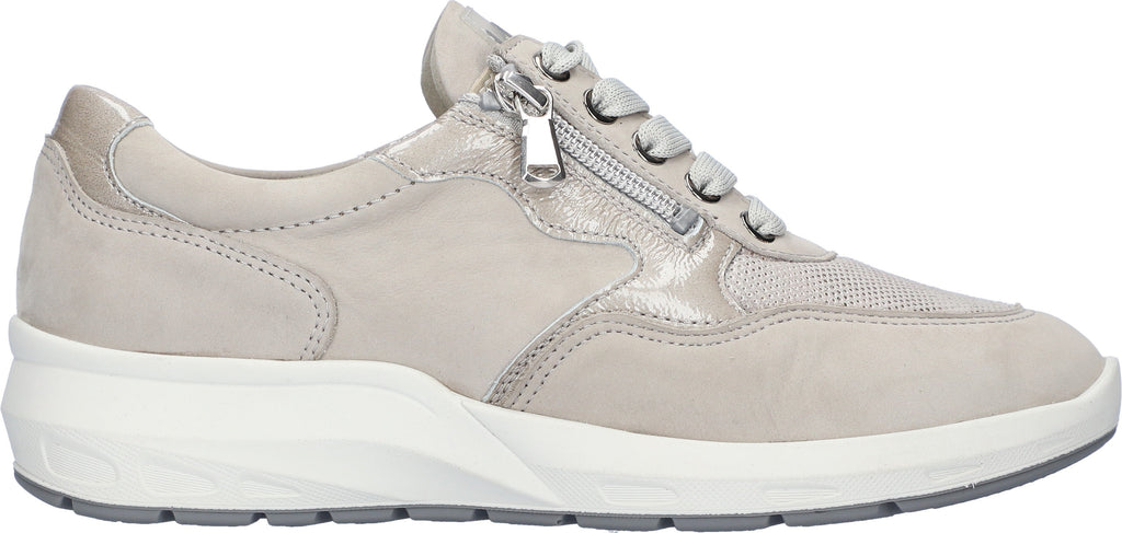 Waldlaufer Ladies Grey Leather Sneakers