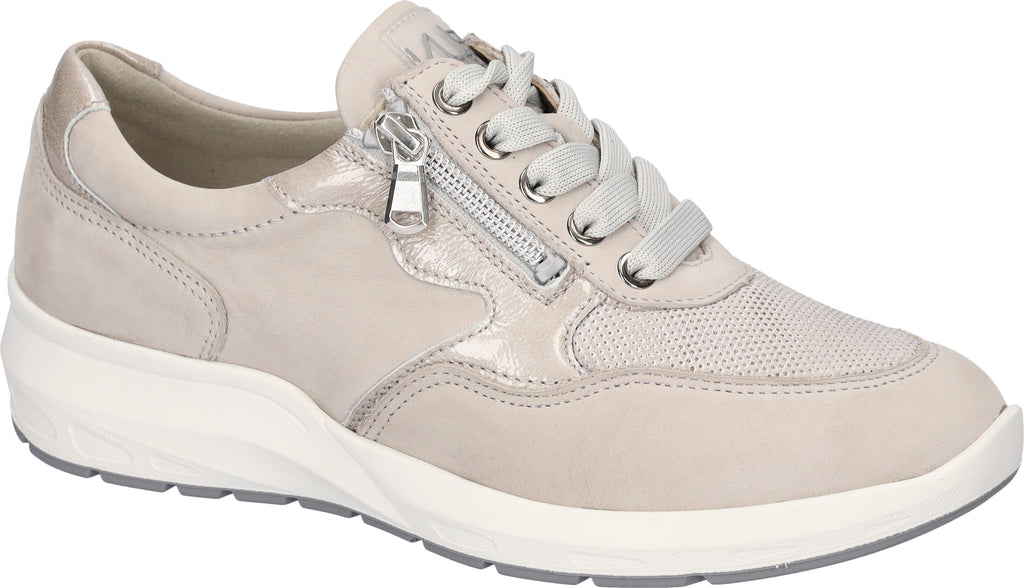 Waldlaufer Ladies Grey Leather Sneakers
