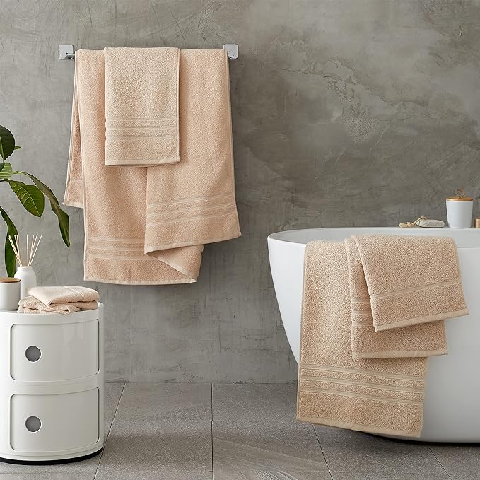 Natural Zero Twist Cotton Towels by Catherine Lansfield