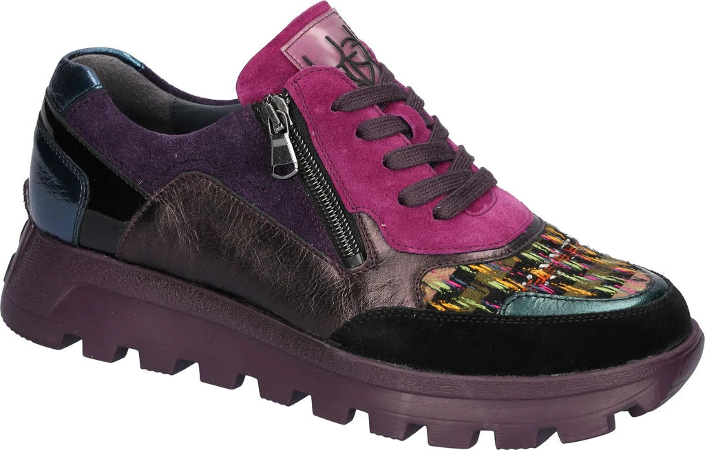 Waldlaufer Purple Multi-Colour Ladies Trainers