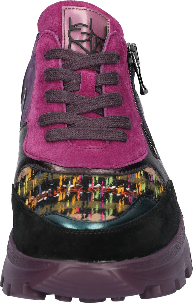 Waldlaufer Purple Multi-Colour Ladies Trainers