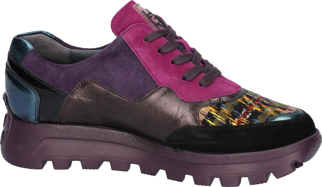 Waldlaufer Purple Multi-Colour Ladies Trainers