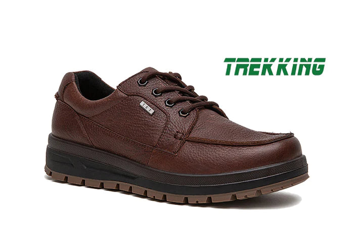 G Comfort Brown Leather Waterproof Shoes