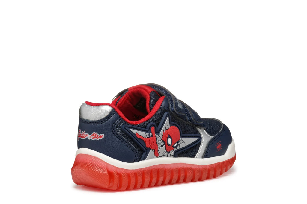 Geox Navy and Red Light-Up Spiderman Sneakers