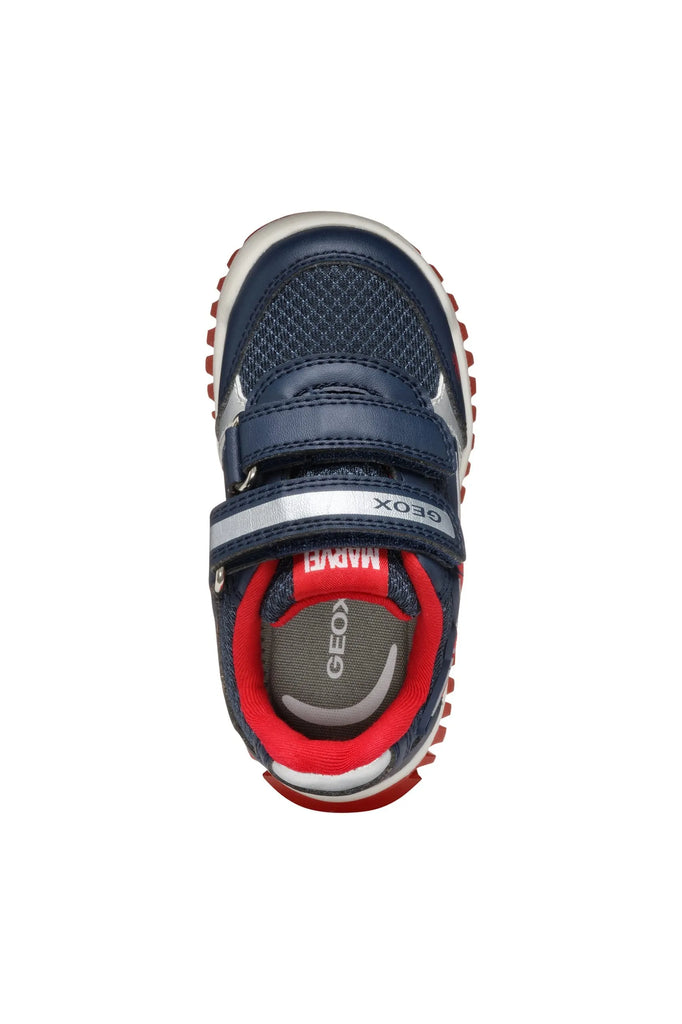 Geox Navy and Red Light-Up Spiderman Sneakers