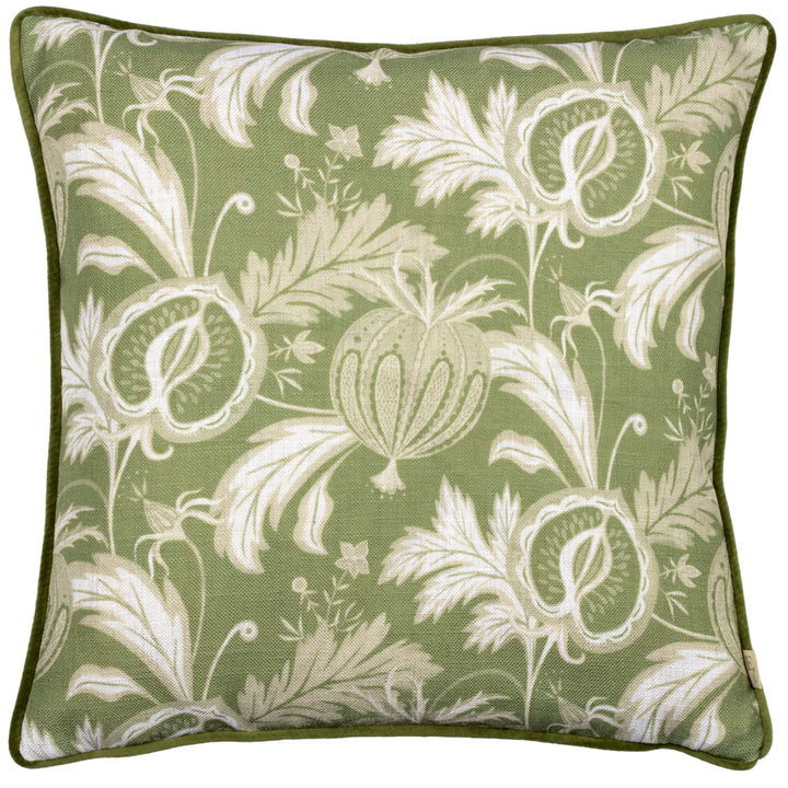 Chatsworth Heirloom Olive Piped Cushion