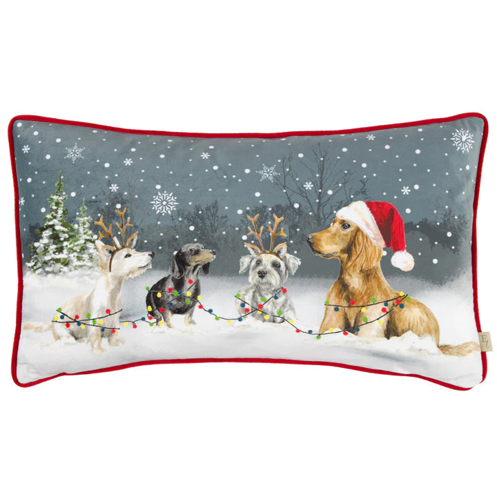 Christmas Dog Cushion Multicolour