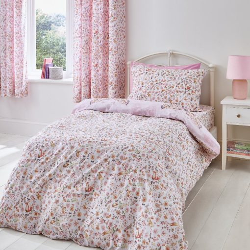 Catherine Lansfield Enchanted Butterfly Pink Duvet Set