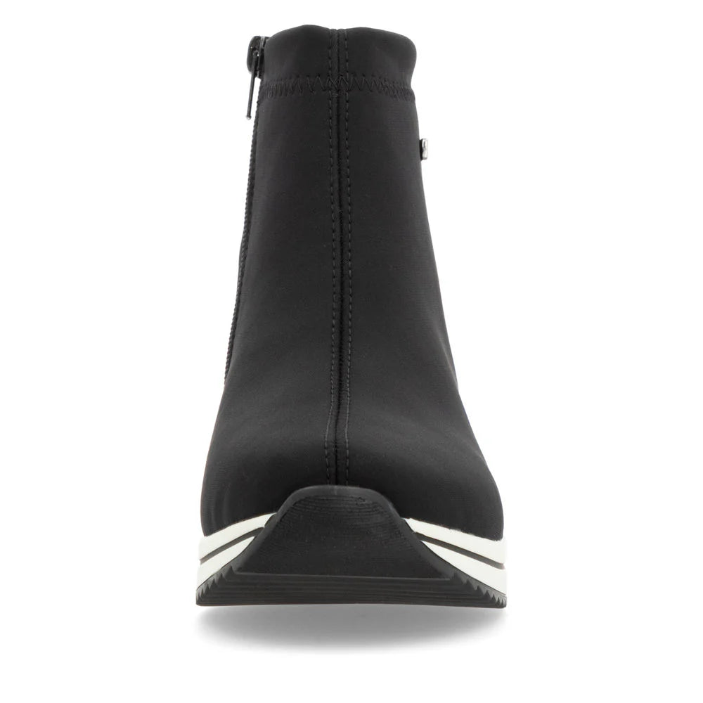 Remonte Ladies Black Stretch Waterproof Boots