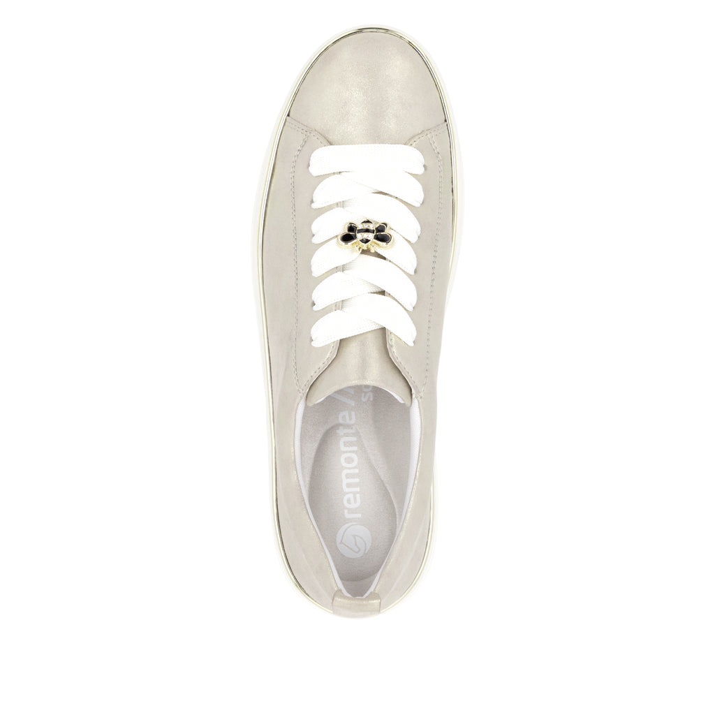 Remonte Gold Leather Ladies Sneakers