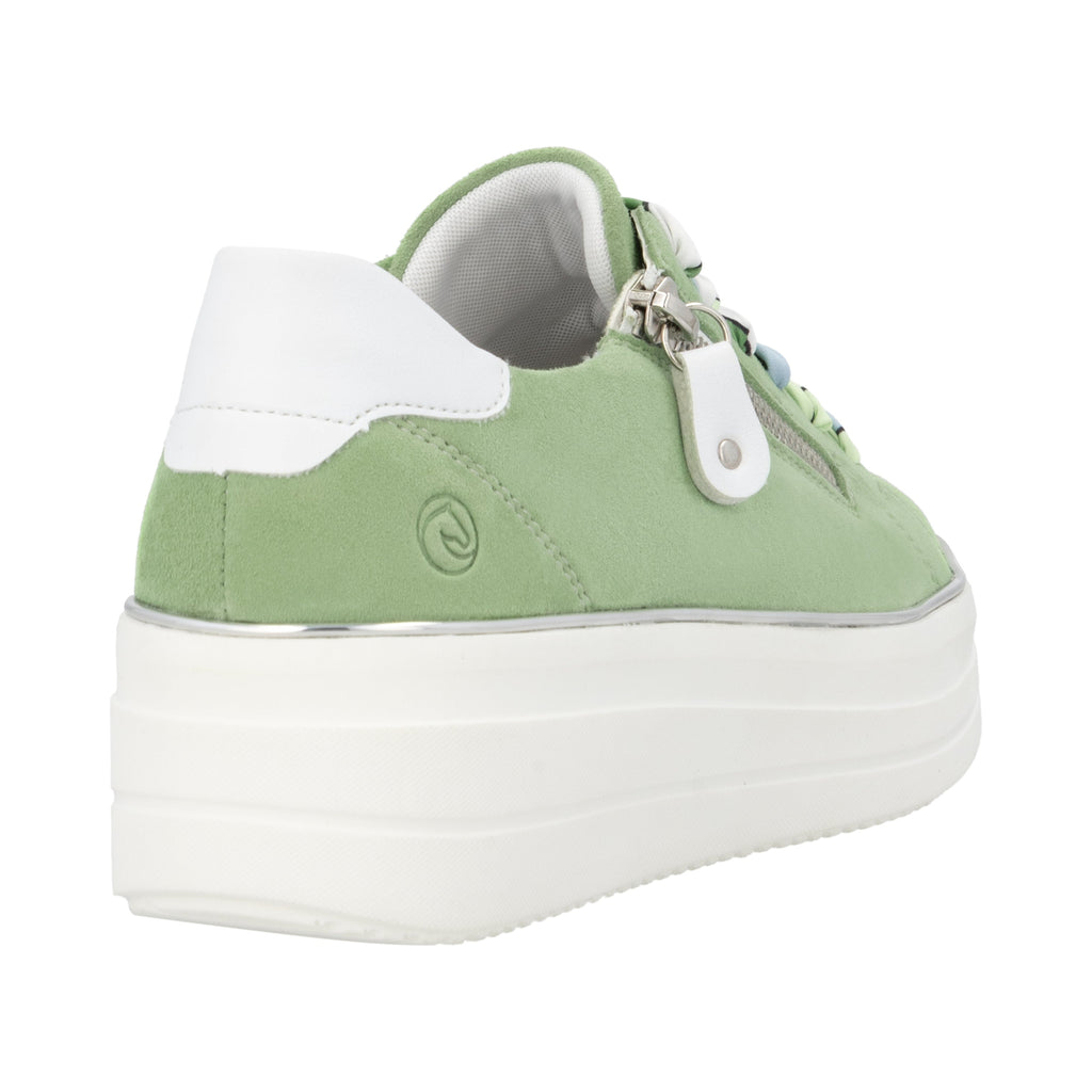 Remonte Green Suede Ladies Sneakers