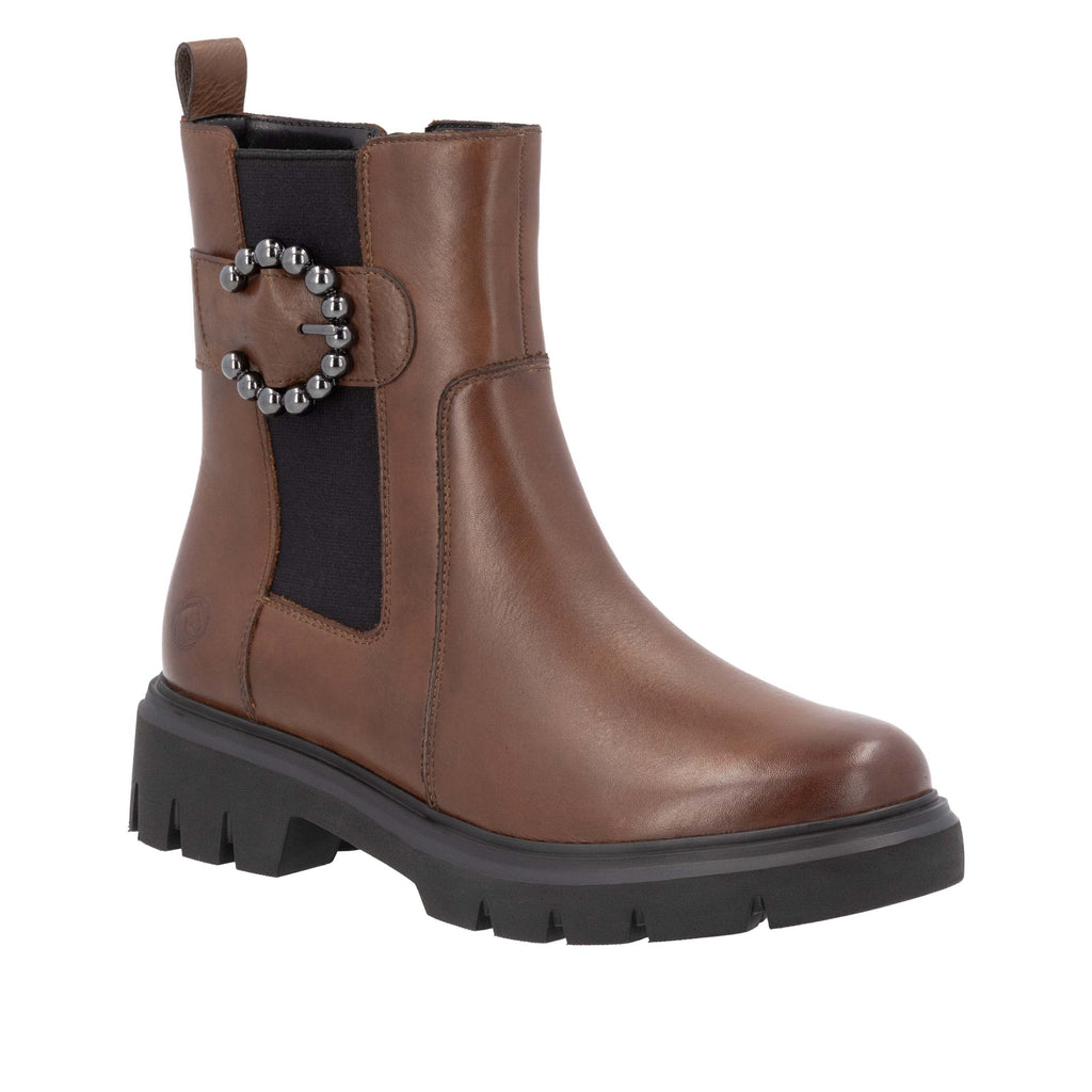 Remonte Brown Combination Ladies Leather Boots